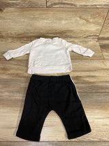 Celebrate 2pc My First New Year Shirt & Joggers White sz 0-3m