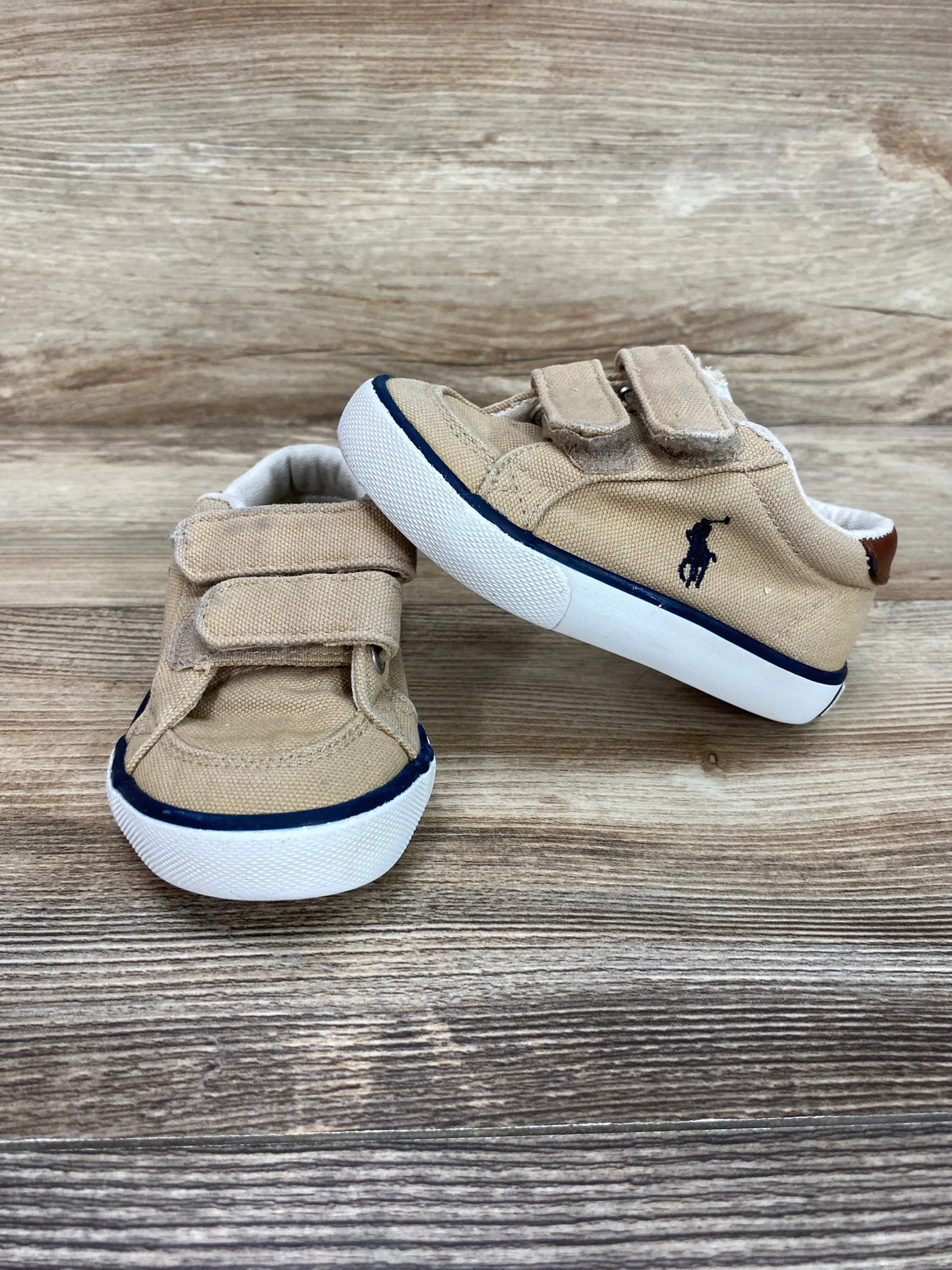 Polo Ralph Lauren Canvas Sneakers Tan Size 6c