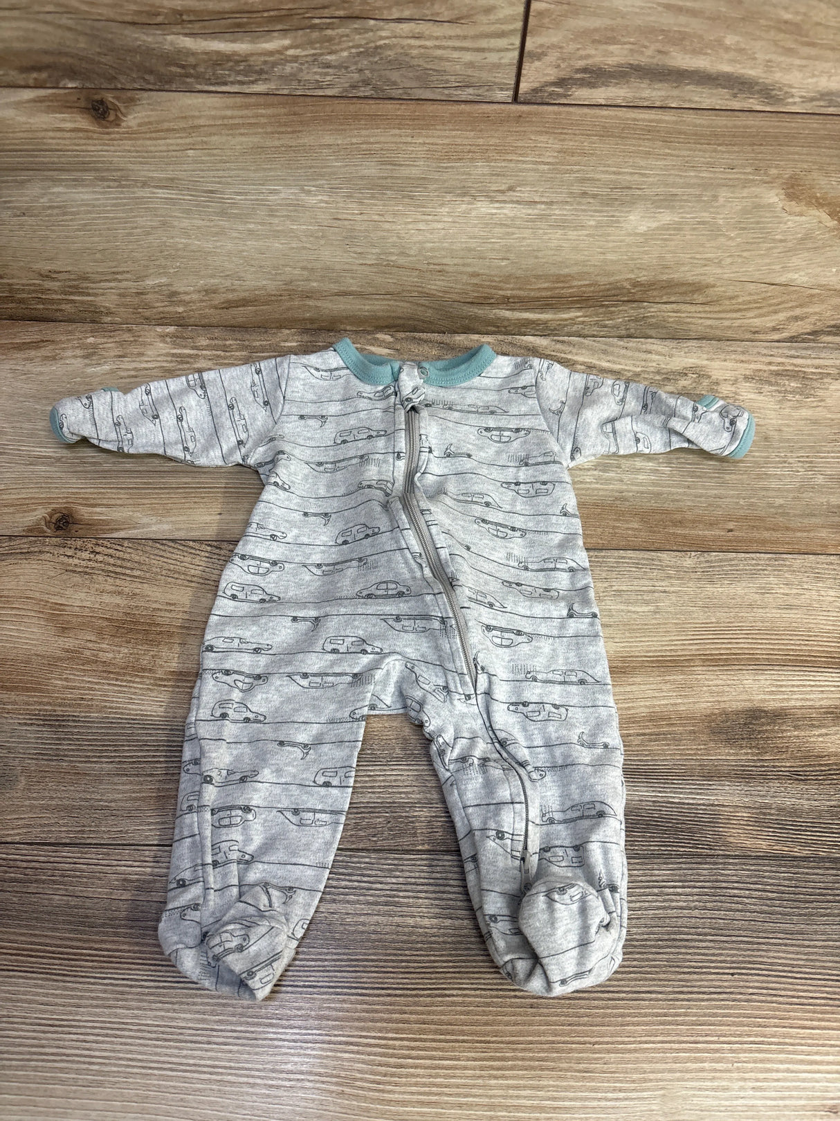 Aablexema Striped Car Sleeper Grey sz 0-3m
