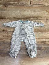 Aablexema Striped Car Sleeper Grey sz 0-3m