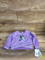 NEW Bluey Plush Sweatshirt Purple sz 2T