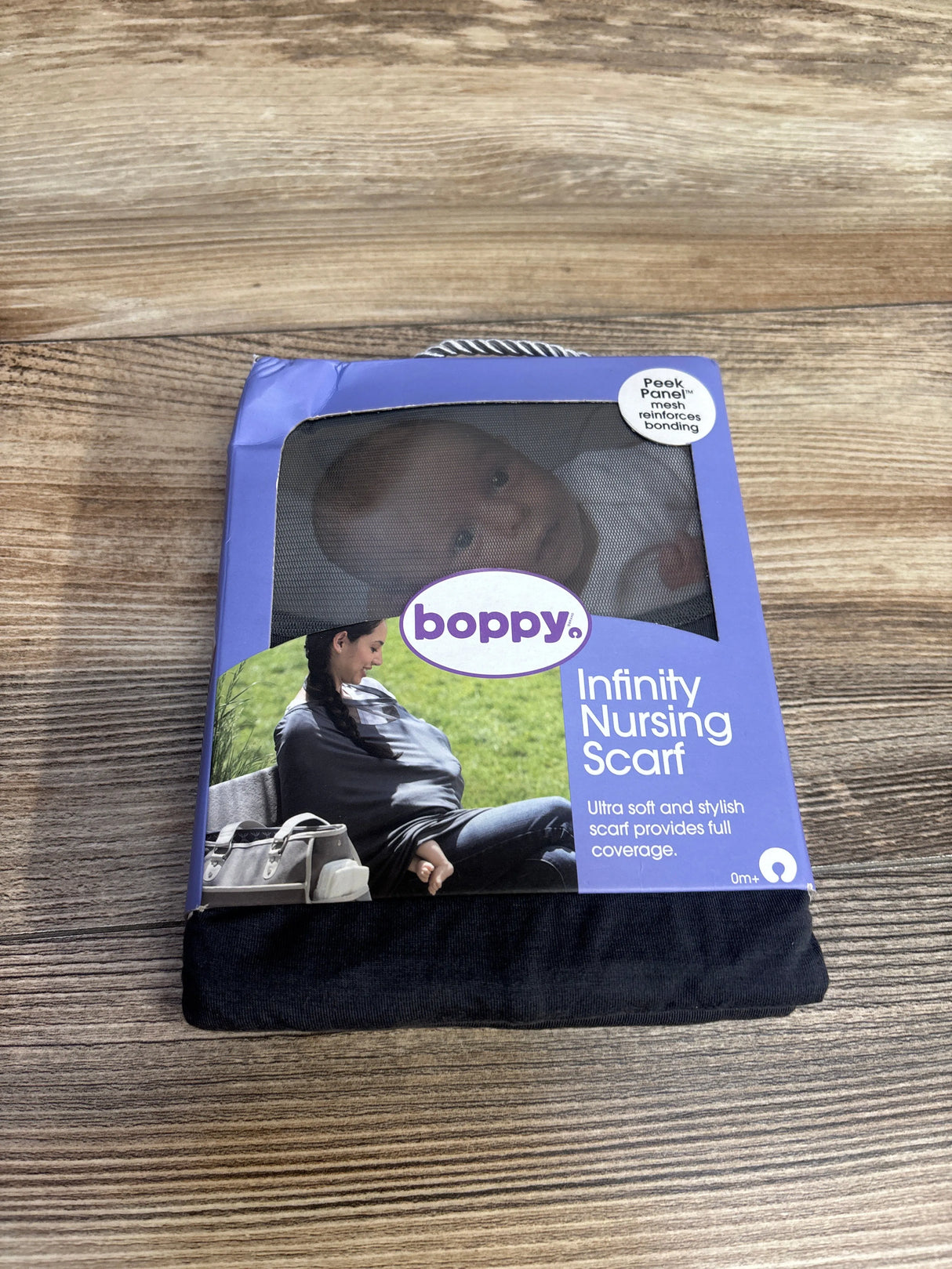 NEW Boppy Infinity Nursing Scarf - Charcoal
