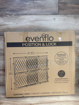 Evenflo Position & Lock farmhouse collection baby gate, 26-42 in wide, 23 in high, fits 6-24 months