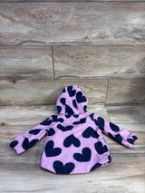 Cat & Jack Heart Print Softshell Jacket Pink sz 12m