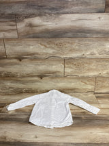 H&M Button Up Dress Shirt White sz 4T