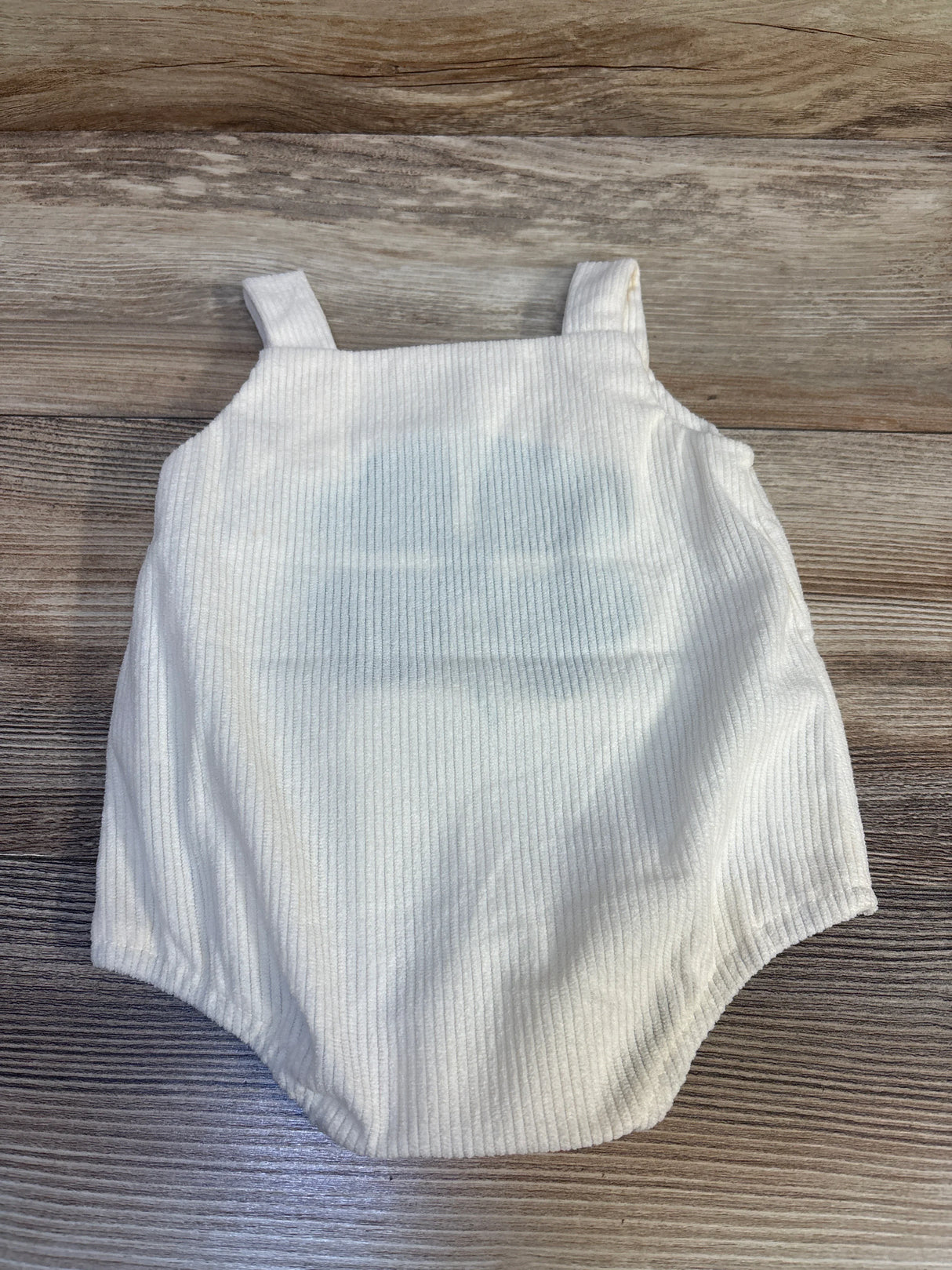 Four-Leaf Clover Cord Bubble Romper Cream sz 0-3m