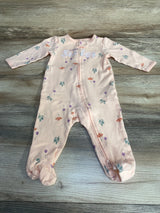 Carter's Little Sister Floral Sleeper Pink sz 6m