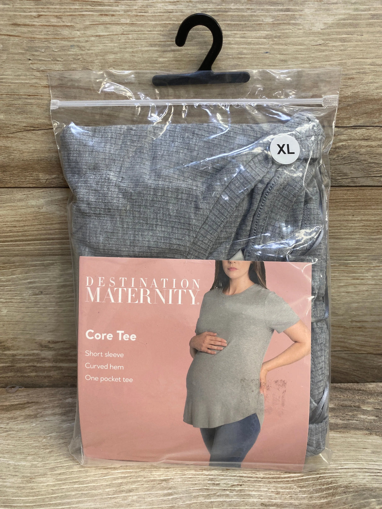 NEW Destination Maternity Pocket Shirt Grey sz XL