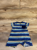 Lee Henley Striped Romper Blue sz 3-6m