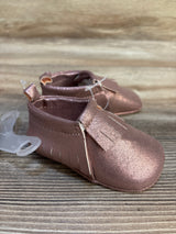 NEW Cat & Jack Metallic Crib Shoes Pink sz 2/3c