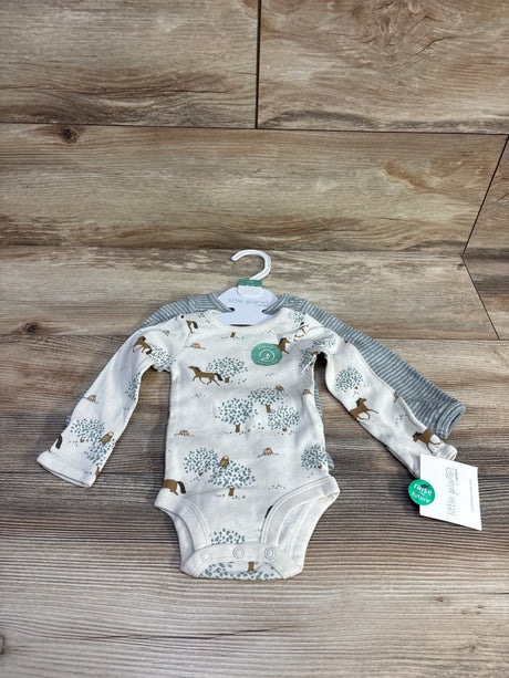 NEW Little Planet 2pk Bodysuits White sz Newborn - Me n Mommy To Be