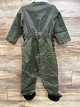 NEW Teetot & Co. Top Fighter Pilot Costume Green sz 5-6T