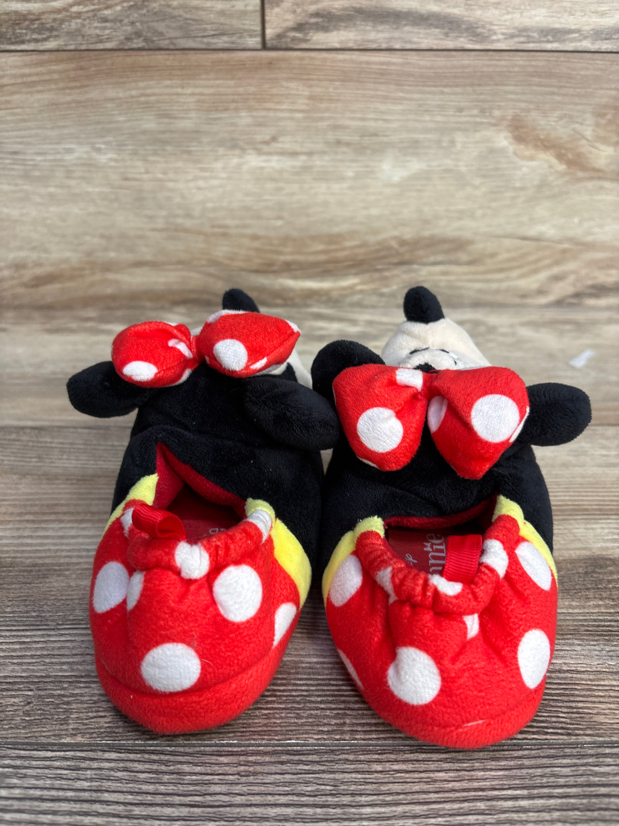 Disney Minnie Mouse 3D Slippers Red sz 7/8c