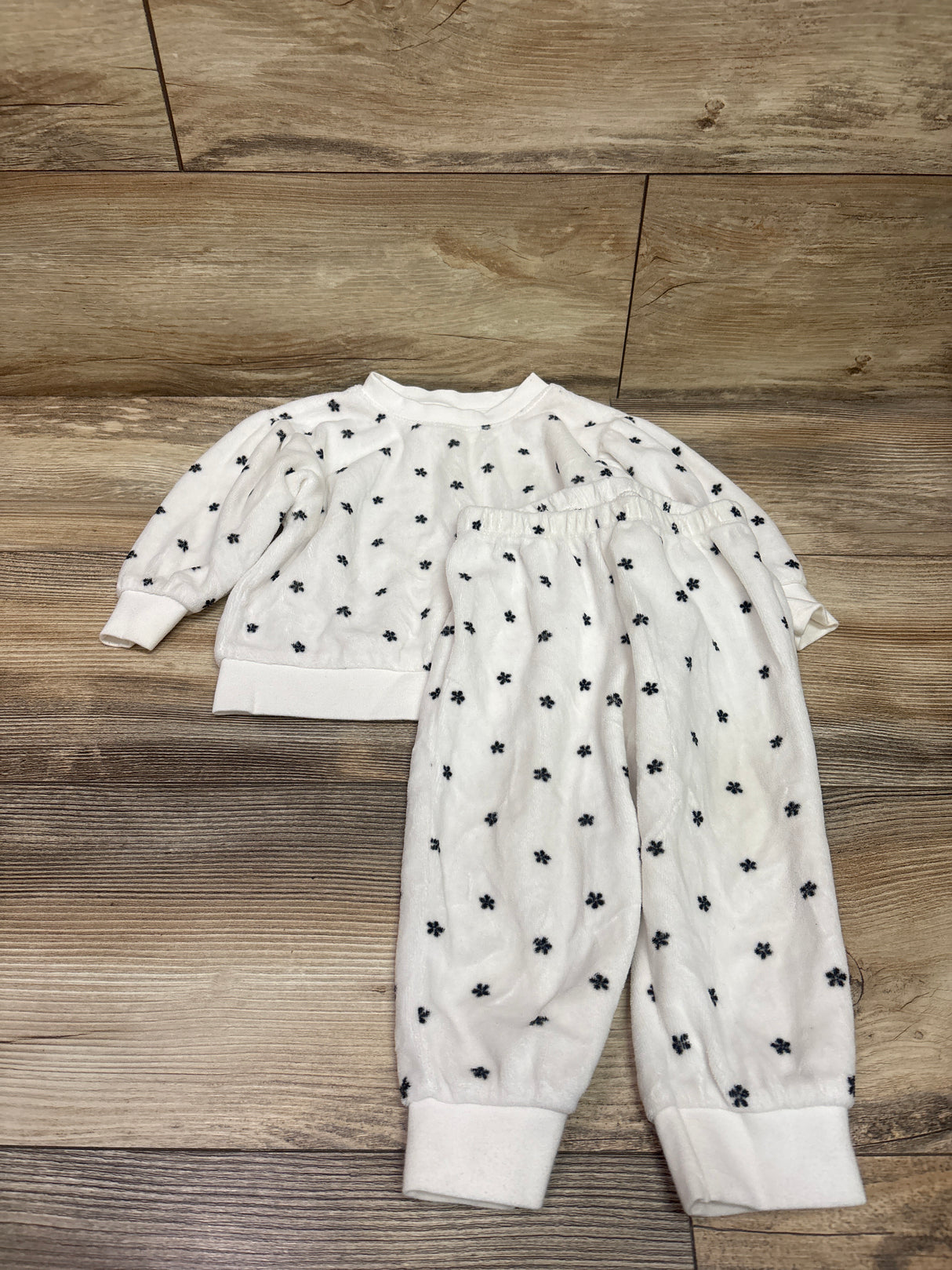 Cat & Jack 2pc Sweatshirt & Joggers Set White sz 18m