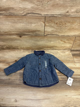 NEW OshKosh Denim Button Up Jacket Blue sz 18m