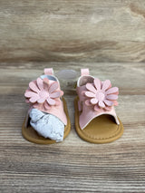 NEW First Steps Pink Leather Flower Sandals sz 1c - Me n Mommy To Be