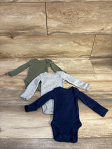 Carter's 3pk Bodysuit Set Navy sz Preemie
