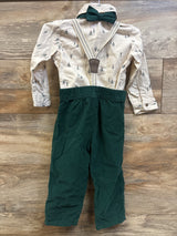 Child Of Mine 4pc Christmas Suspender Set Cream sz 24m