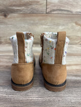 Cat & Jack Emmaline Knit Boots Cognac sz 9c