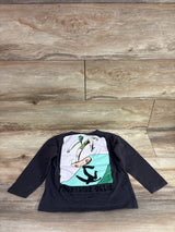Zara Long Sleeve Frontside Ollie Shirt Grey sz 5T