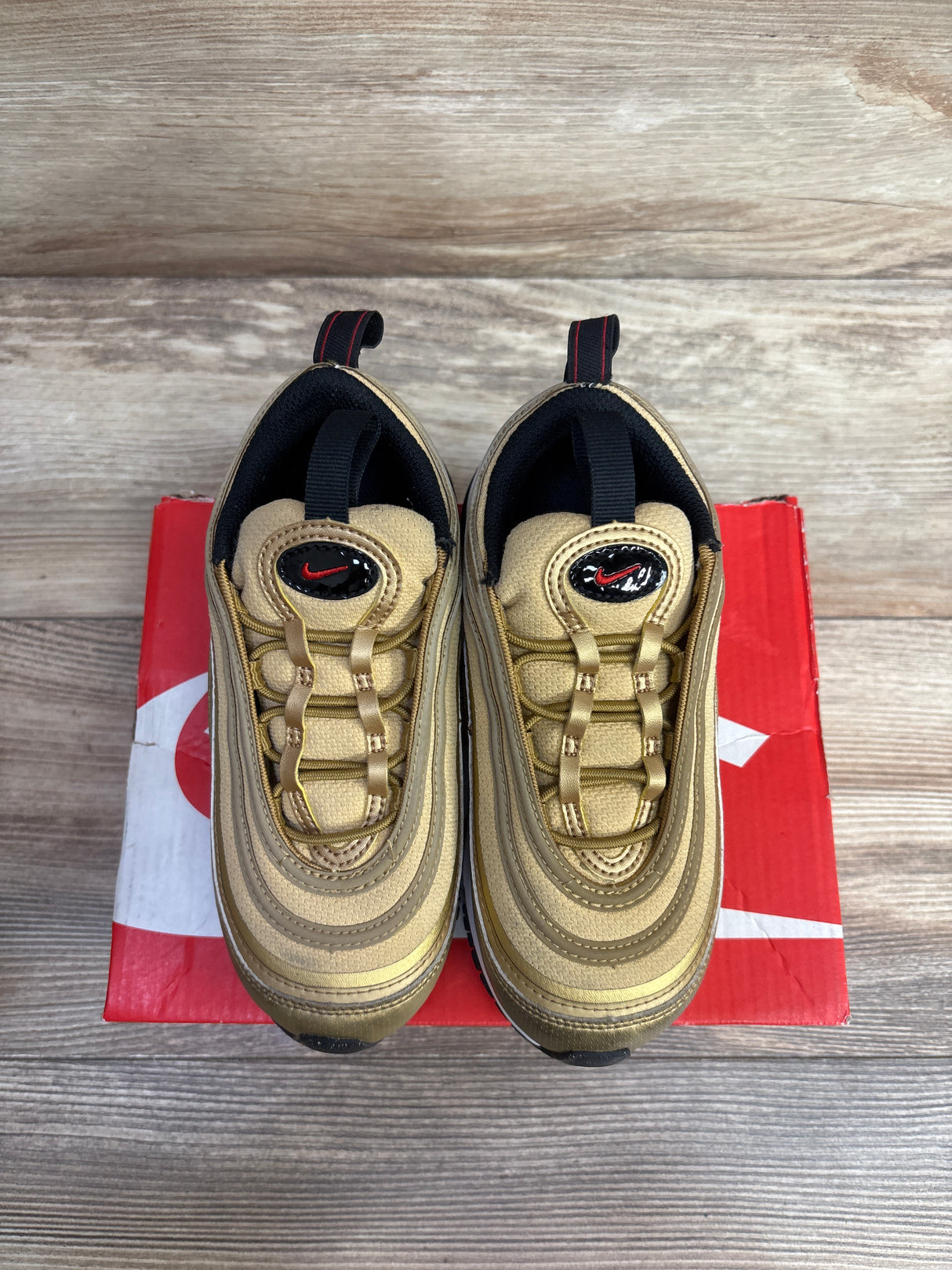 Nike Air Max 97 TD 'Metallic Gold' Sneakers sz 12c