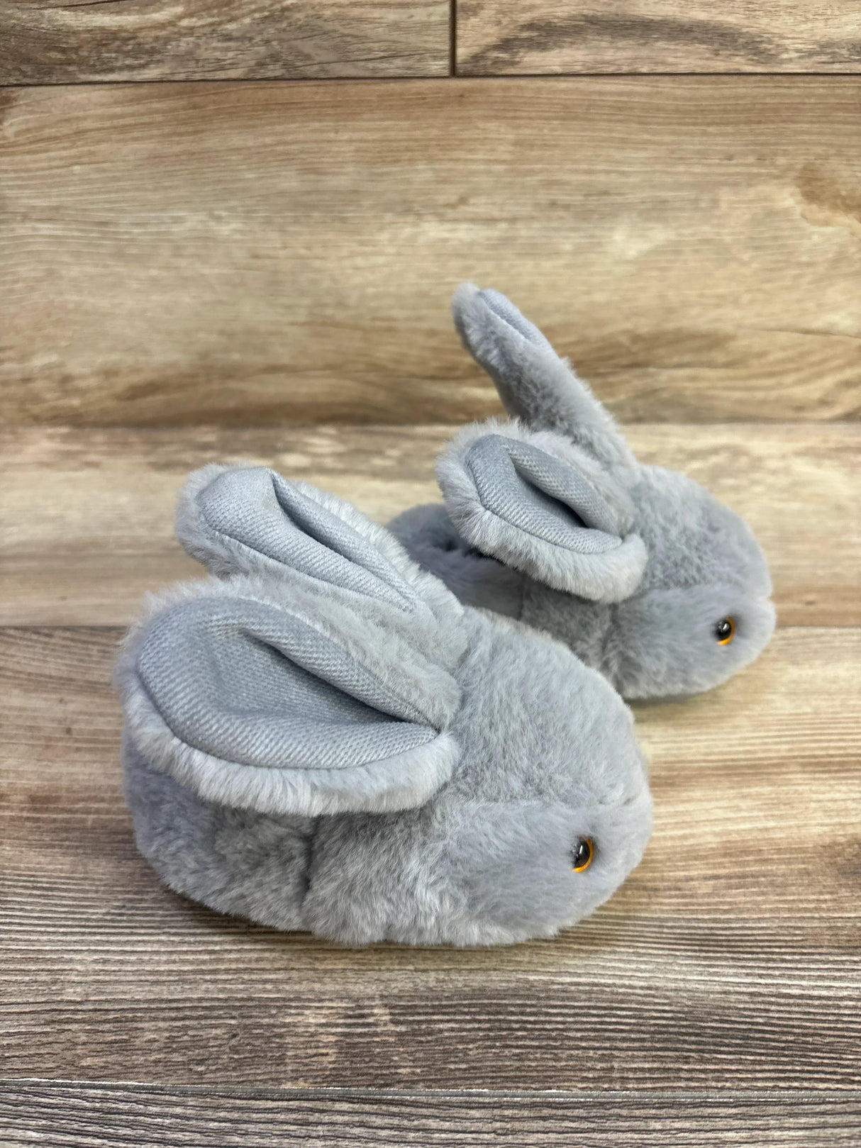 Splozh Plush Bunny Slippers Grey sz 5/6c