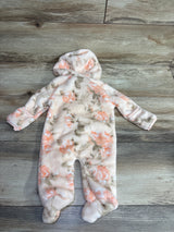 Plush Floral Bunting Pink sz 0-6m