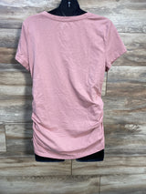 Sonoma Maternity Ruched Shirt Pink sz Large