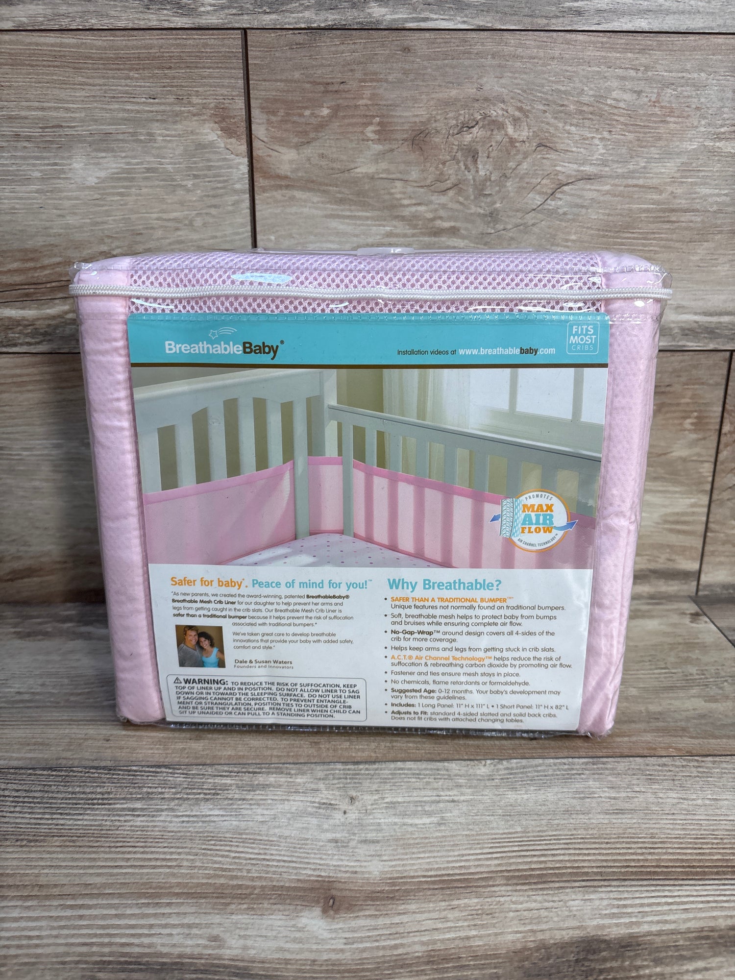 NEW BreathableBaby Breathable Mesh Crib Liner in Pink