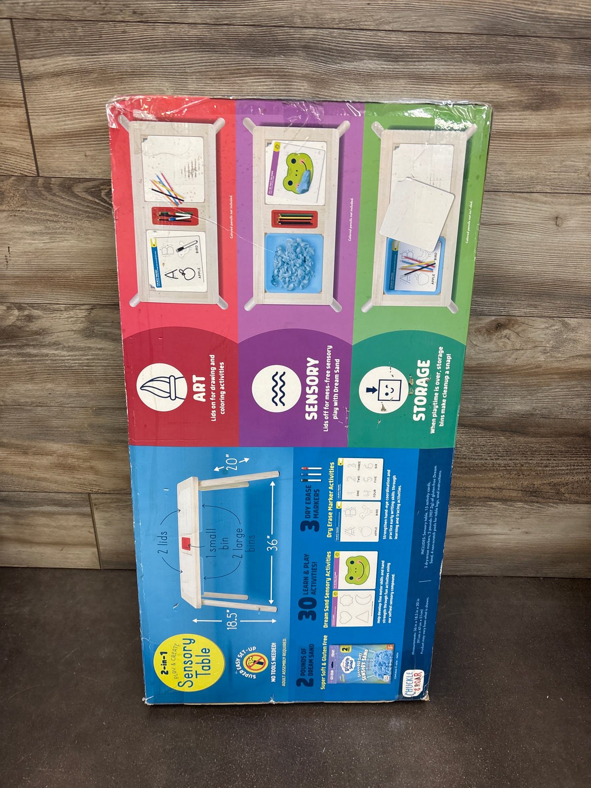 NEW Chuckle & Roar Play and Create Sensory Table Art Desk