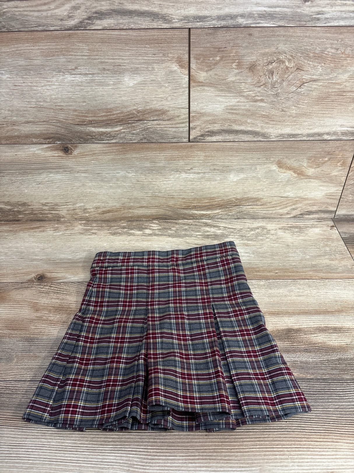 Challenger School Uniform Skirt Plaid Grey sz 4T