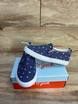 NEW Cat & Jack Alexus Heart Print Casual Sneakers Navy sz 11c