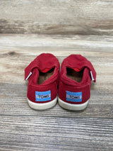 Toms Tiny Alpargata Shoes Red sz 6c