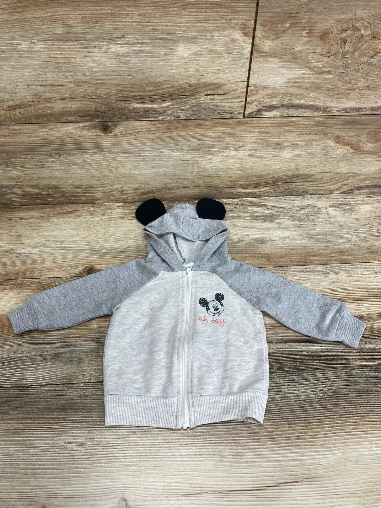 Disney Baby Mickey Mouse Hoodie Grey sz 3-6m