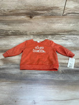 NEW Cat & Jack Oh So Lovable Sweatshirt Orange sz 3-6m