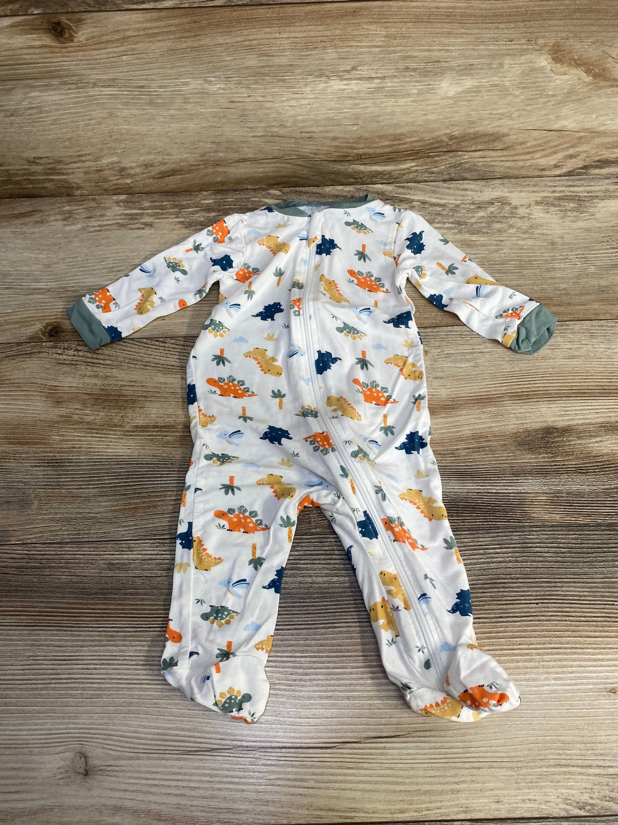 Milkberry Dino Footie White sz 0-3m