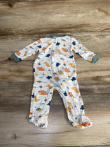 Milkberry Dino Footie White sz 0-3m