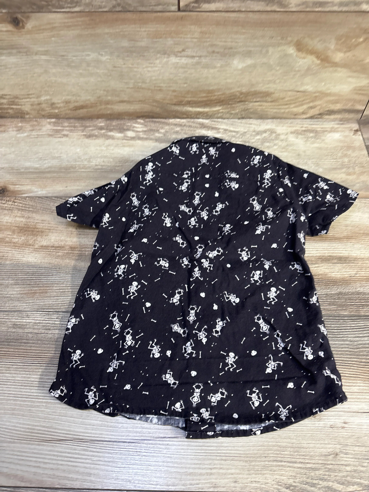 Hemet Skeleton Button-Up Shirt Black sz 2T