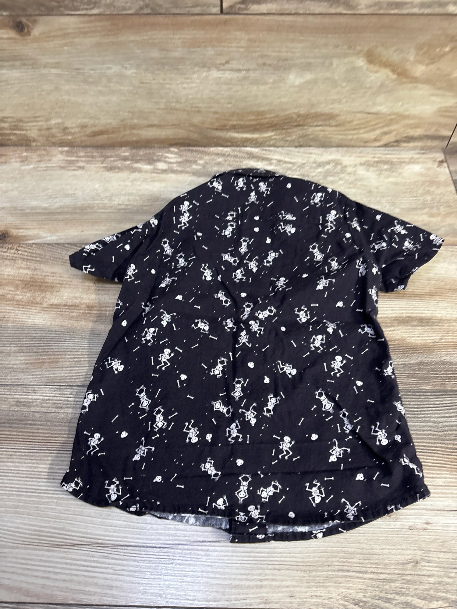 Hemet Skeleton Button-Up Shirt Black sz 2T