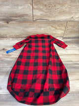 NEW Carter's Buffalo Plaid Blanket Sleep Sack Red sz 3-6m