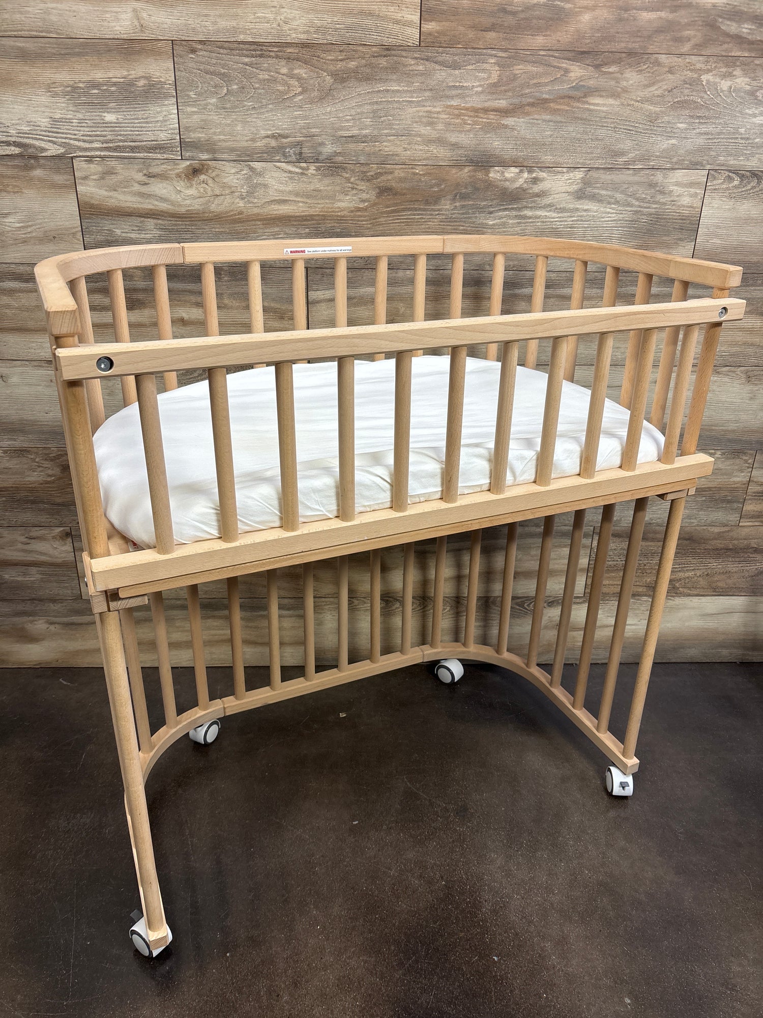 BabyBay Maxi Tall Wooden Bedside Sleeper Bassinet