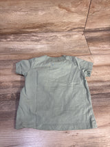 Carter's Short Sleeve Solid Shirt Green sz 12m