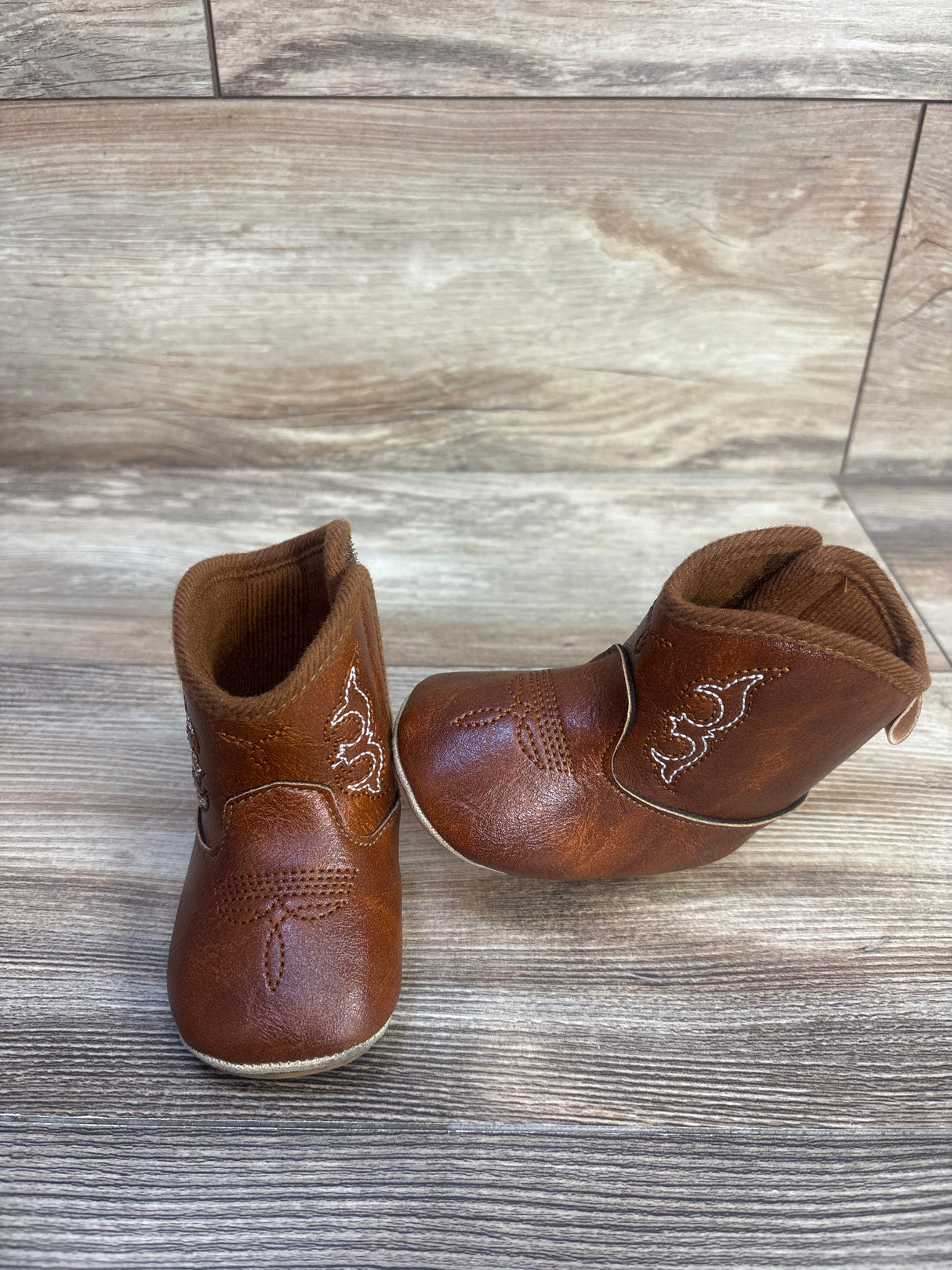 Shein Soft Sole Western Boots Brown sz 2/3c