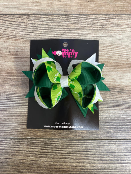 NEW St. Patrick's Day Hair Bow - Me n Mommy To Be