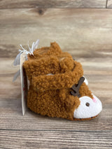 NEW Cat & Jack Sherpa Reindeer Booties Brown sz 2-3c