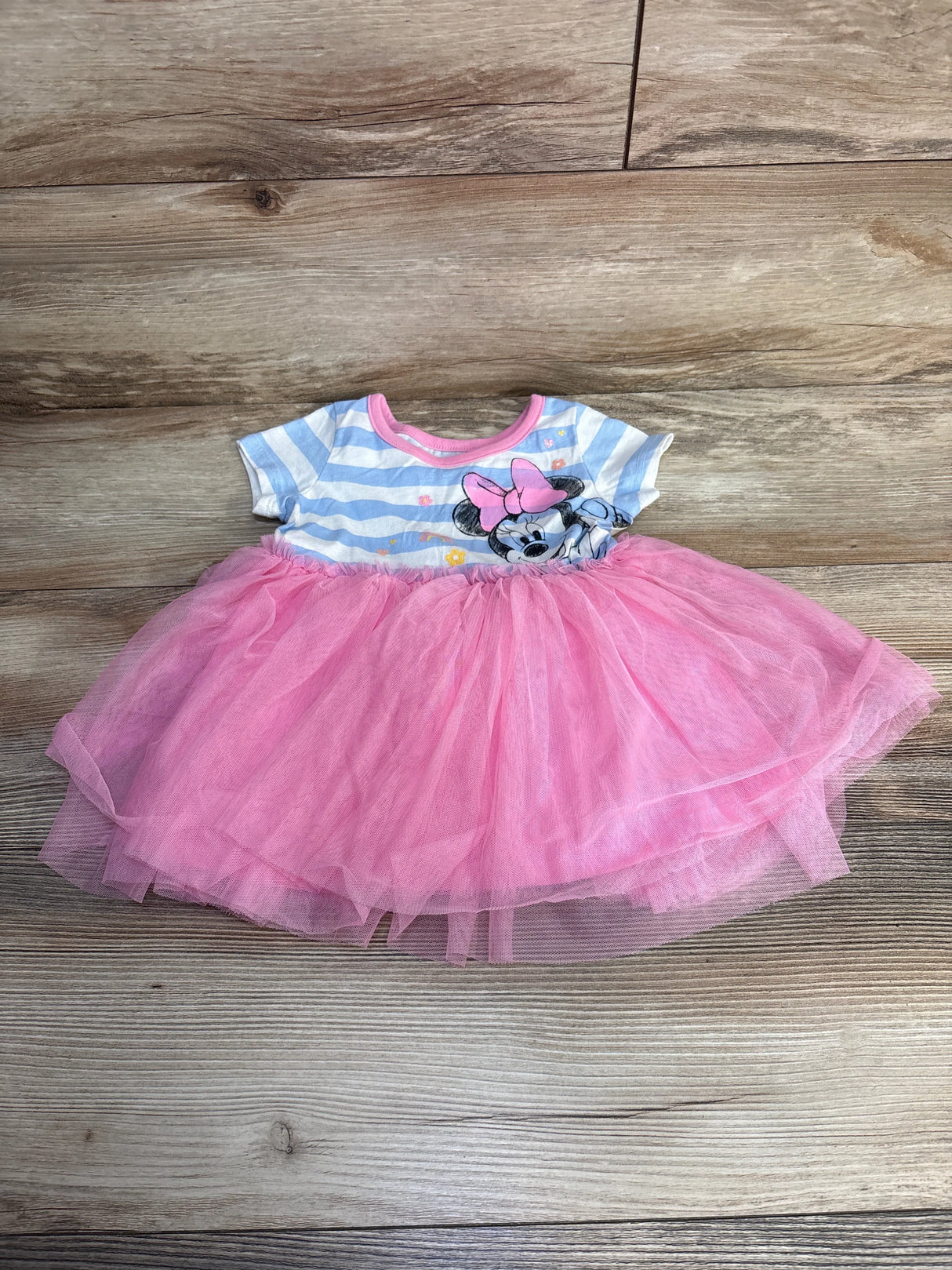 Disney Junior Minnie Mouse Tulle Dress Blue sz 18m