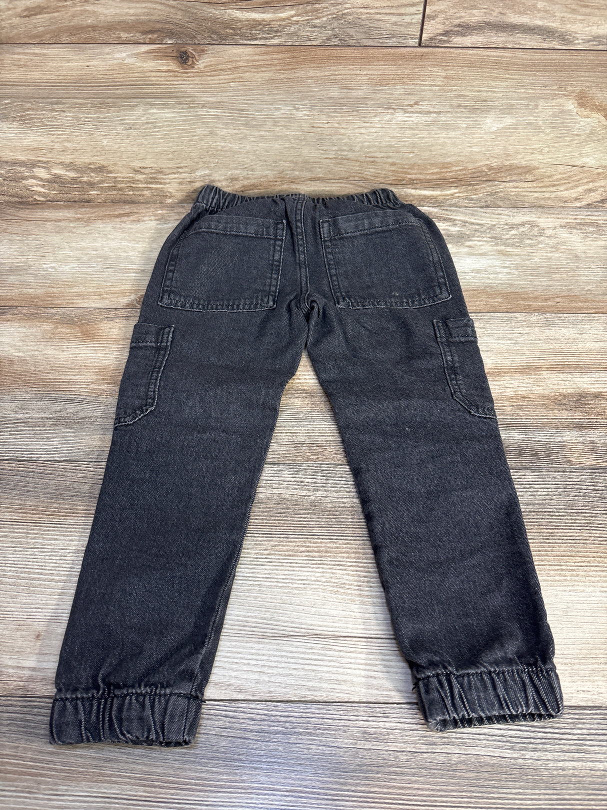 Cat & Jack Denim Cargo Joggers Black sz 4T