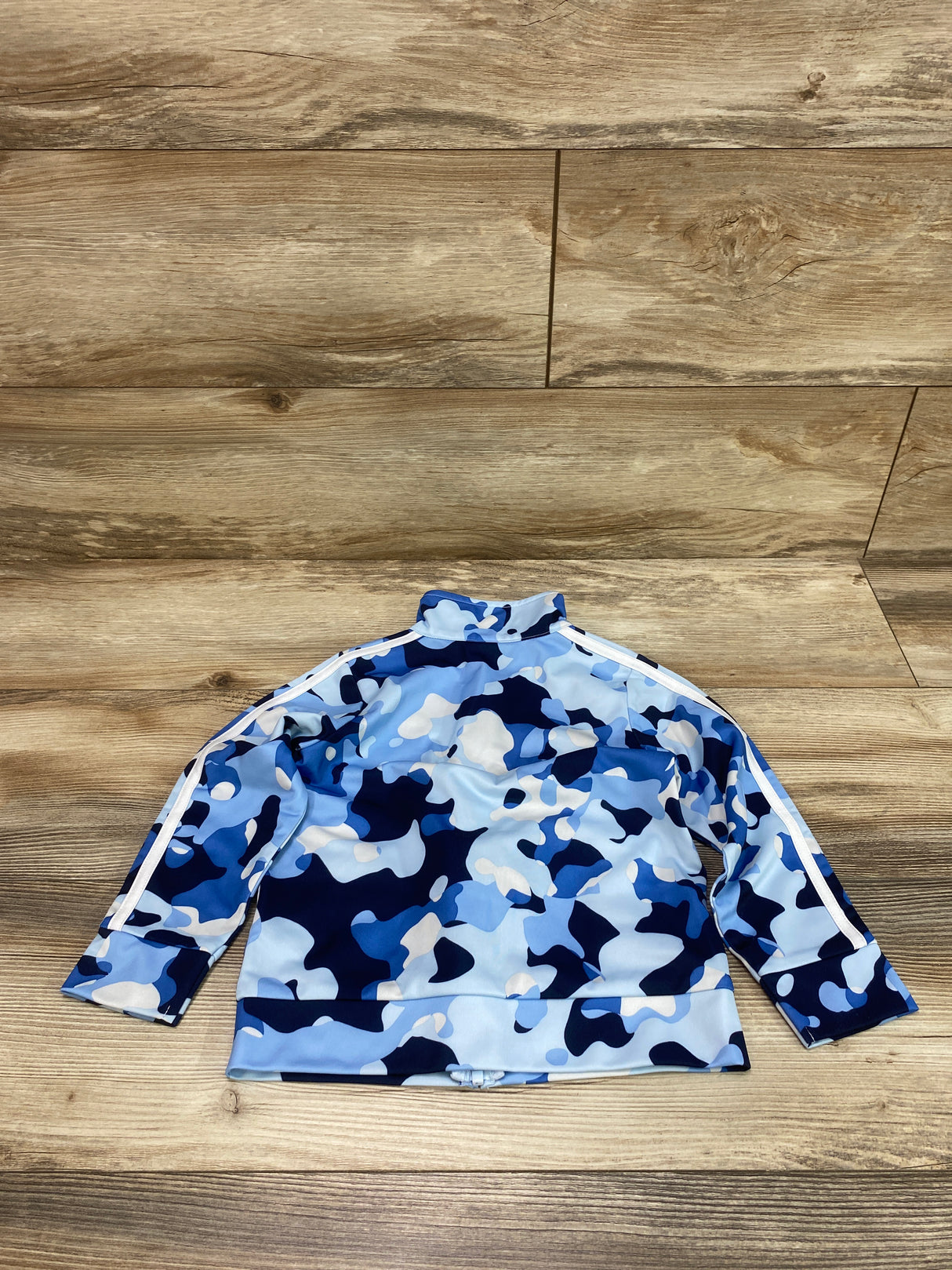 Adidas Tricot Tech Blue Camo Track Jacket sz 3T