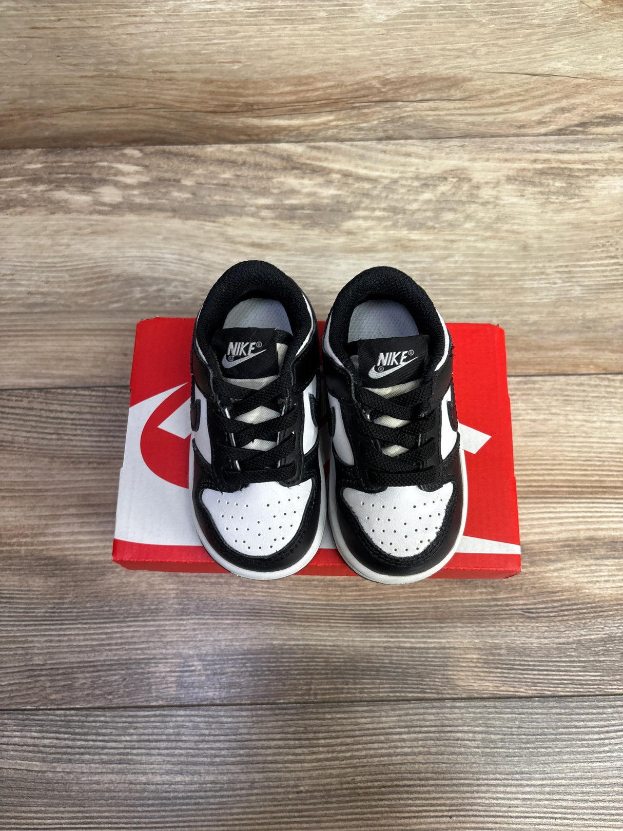 Nike Dunk Low TD 'Black White' Sneakers sz 5c