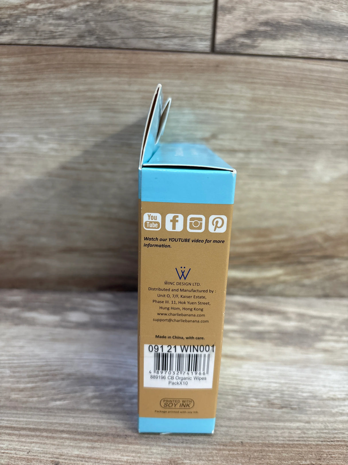 NEW Charlie Banana Organic Cotton Reusable Baby Wipes 10Pk